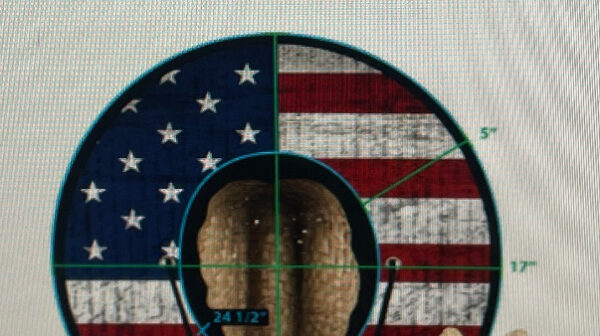 ManChild Straw Hat with color American Flag Print
