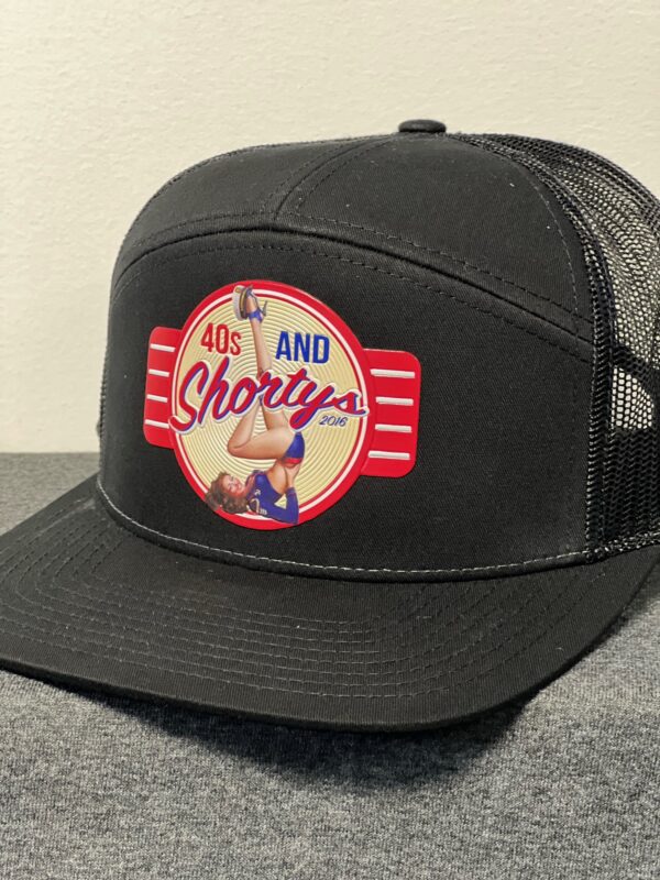 40's and Shorty's  Flat Bill 7 Panel Black