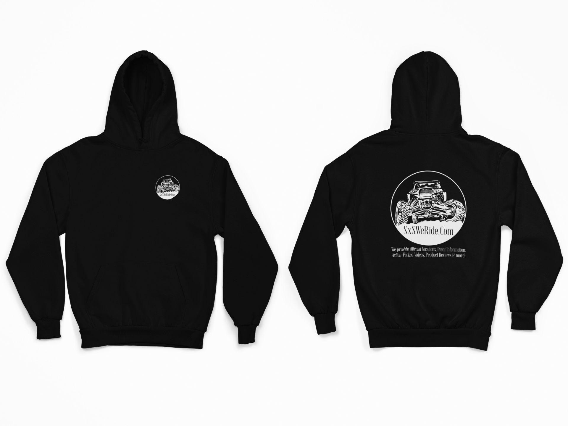 SXS WE RIDE CHAMPION HOODIE BLACK – Above All Apparel