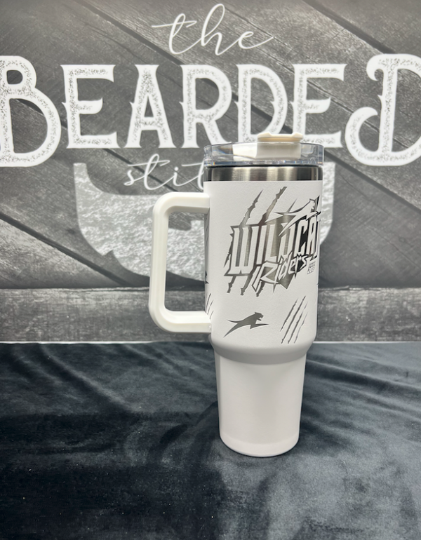 Wildcat 40oz White cup