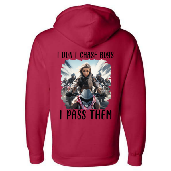 I Don't Chase Boys Hoodie - Image 8