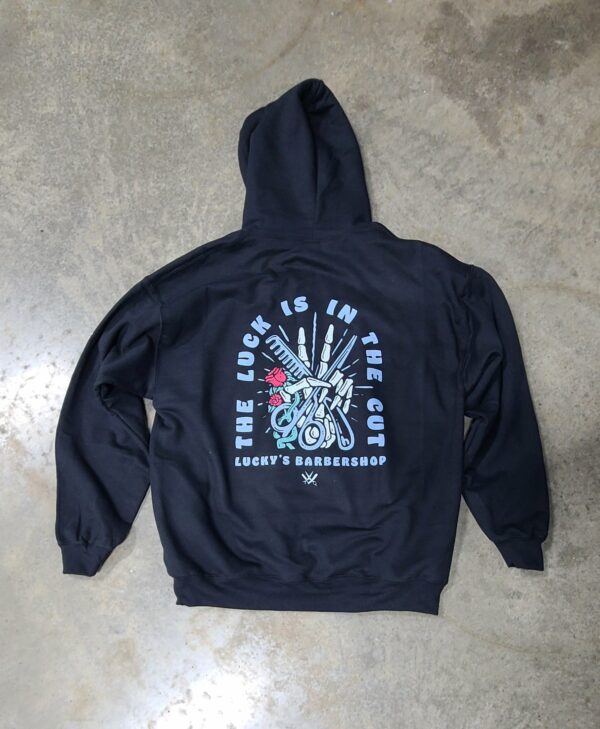 Luckys Barbershop Hoodie V5 - Image 2