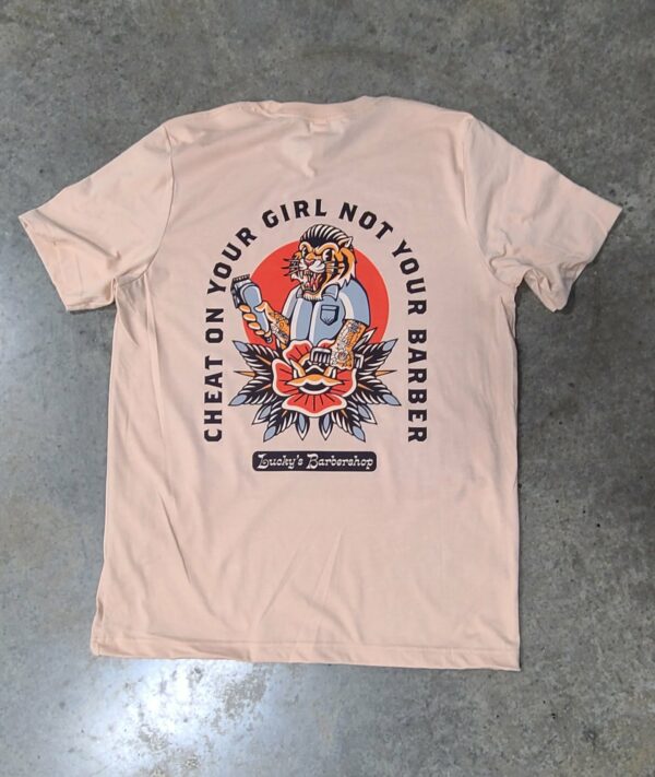 Luckys Barbershop T Shirt V7 - Image 2