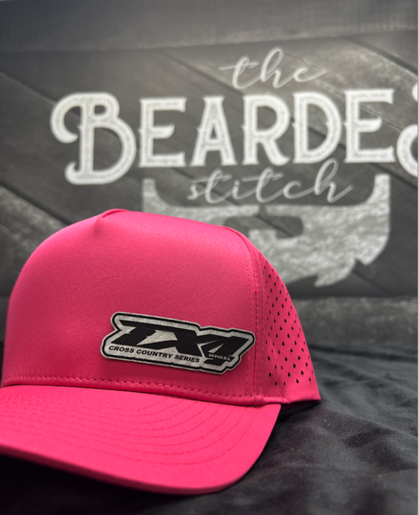 TX4 PINK  WITH BRUSHED ALUM PATCH WATER PROOF HAT