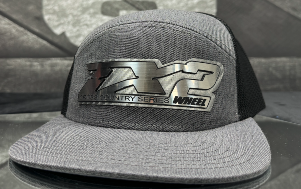 TX2 FLAT BILL 7 PANEL BRUSHED ALUM WITH CARBON FIBER